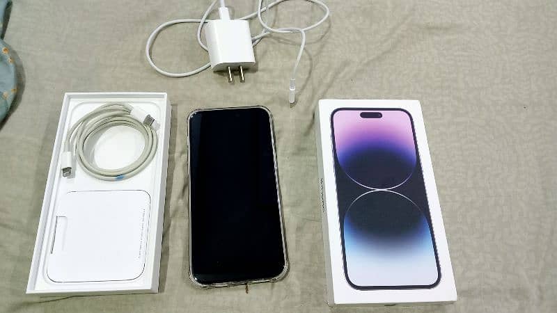 Iphone 14 Pro Max deep purple 256gb non PTA dual physical sim 7