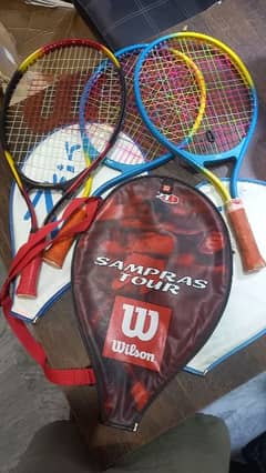 Three Short Tennis Rackets