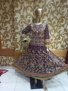 women 3pc unstitched Maxi full hand embroidered