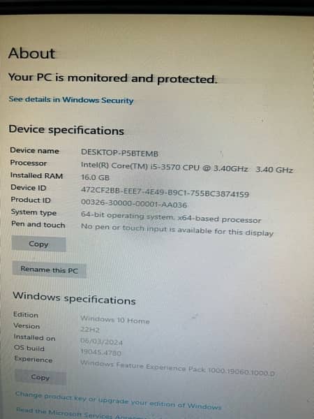 Lenovo i5 Third Generation PC Just Like New 7