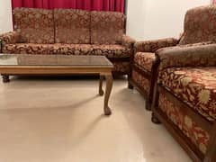 8 Seater Sofa Set pur3 Sheeshum Wood (Made in Gujrat)