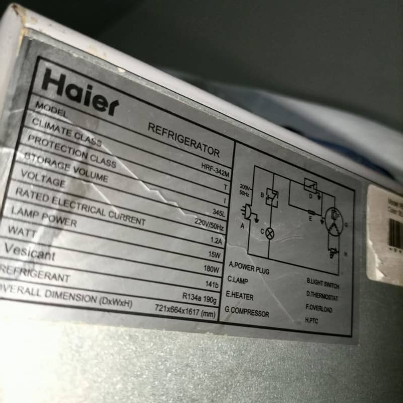 Haier Fridge-HRF 342M 6