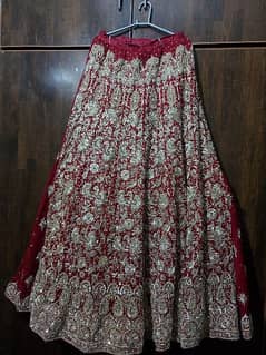 Mehroon color bridal lehnga