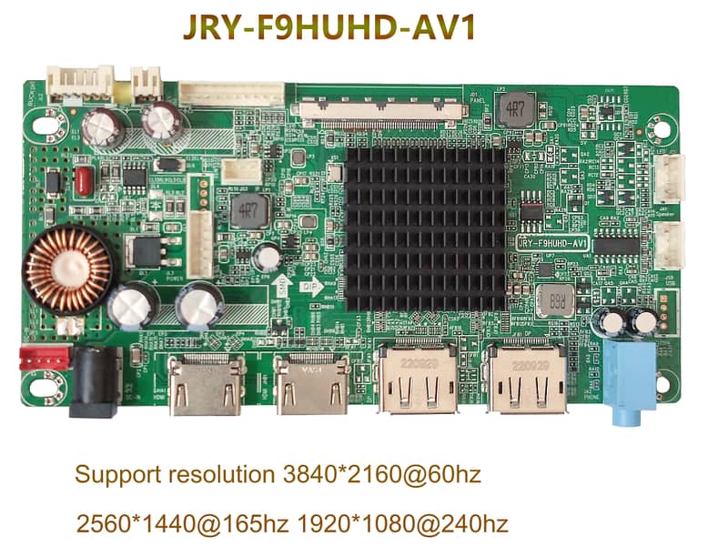 Monitor Driver Board JRY-F9HUHD-AV1 4k@60Hz, 2k@165Hz, 1080p@240Hz 0