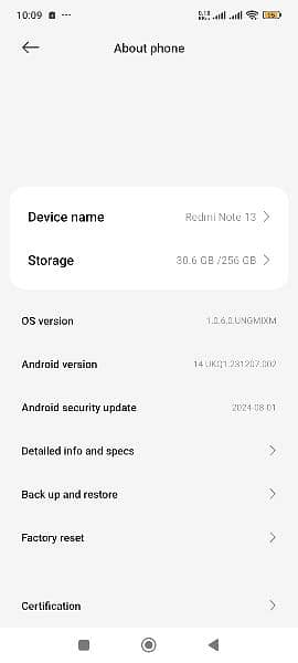 Redmi note 13 
8 months warranty complete box Saman ke sath 10.10 cond 3