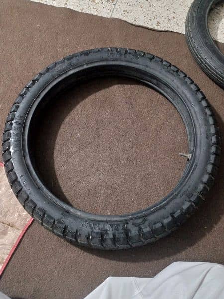 suzuki 150 tyre with tube new 3