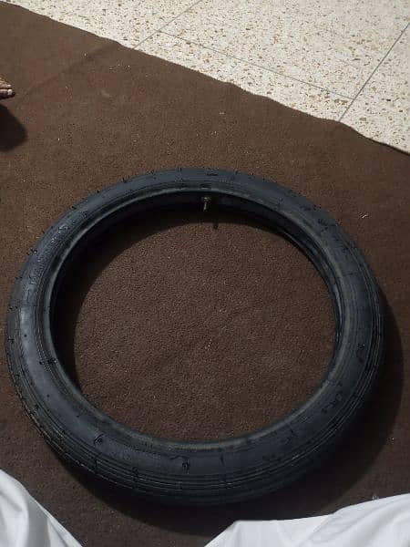 suzuki 150 tyre with tube new 6