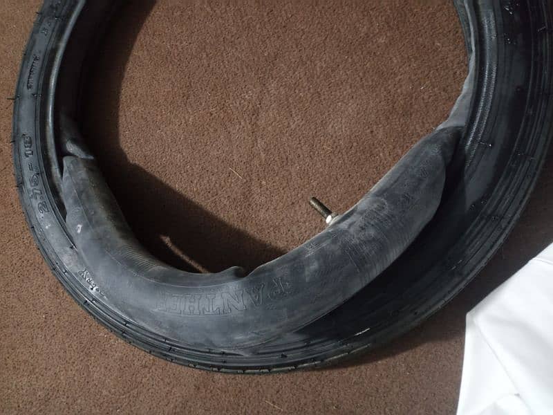 suzuki 150 tyre with tube new 7