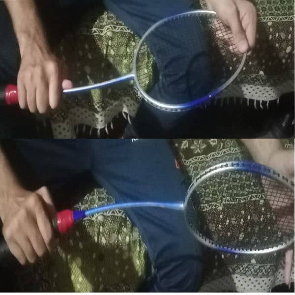 It is a new racket . it's very high quality racket of "hi qua" company 2