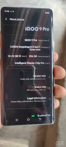 Hi guys iam seal my mobile phone vivo iQoo 9pro 12gb and 256gb new 10