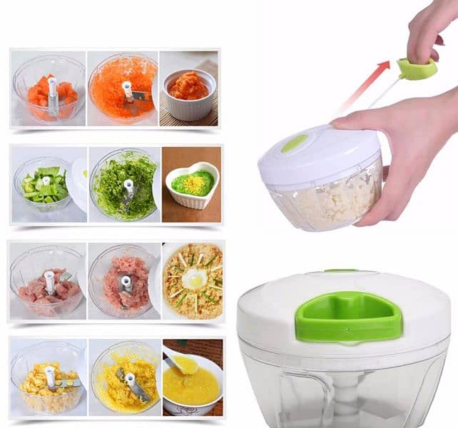 Manual Pull Rope Food Vegetables Blender 0