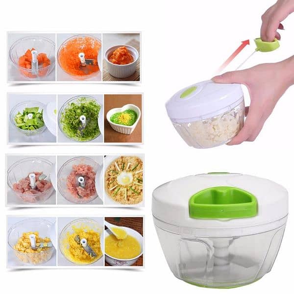 Manual Pull Rope Food Vegetables Blender 2