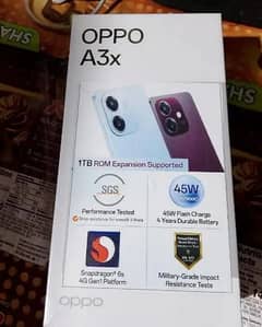 oppo A3x 4/64 just box open 0