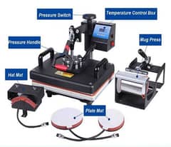 Heat press machine 5 in 1 sublimation printing/DTF printing/and vinyl