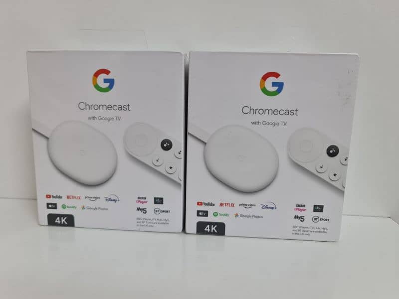 Google Chromecast with Google TV 4K Brand New 0