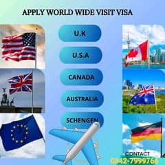 visit visa world wide and work permits.