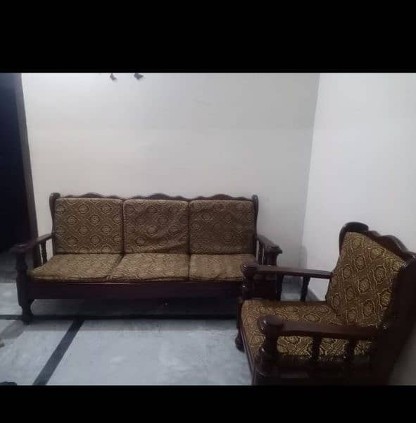 wooden 5 seater sofa 1