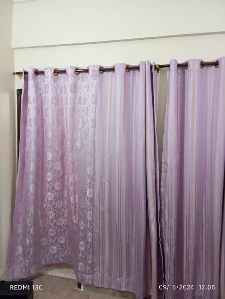 Purple Curtains with jhalar 0