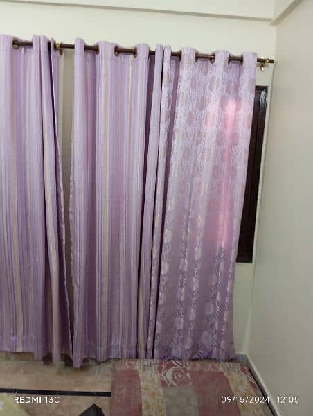 Purple Curtains with jhalar 1