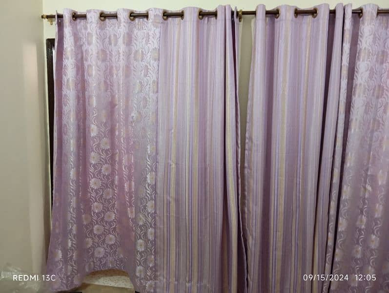 Purple Curtains with jhalar 2