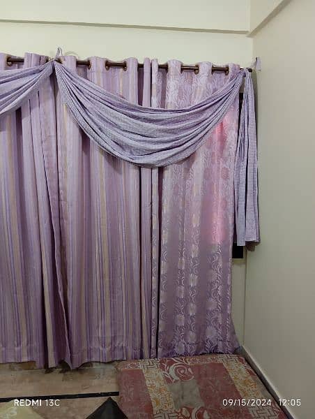 Purple Curtains with jhalar 3