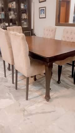 pure shesham wood 6 seater dinning table