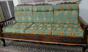 5-Seater Wooden Sofa Set For Sale