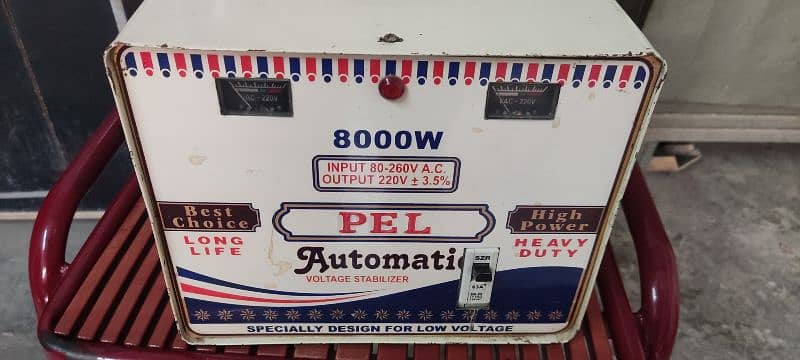 Automatic Voltage Stabilizer 8000Watt Mint Condition 1