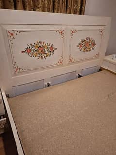 double bed with dressing table