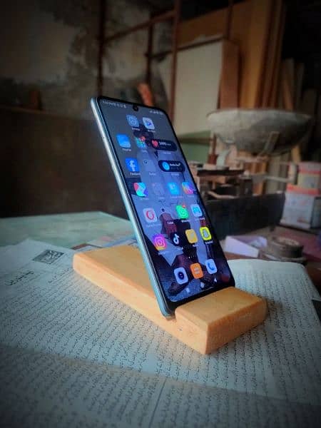 Hand Made Wooden mobile stand 1