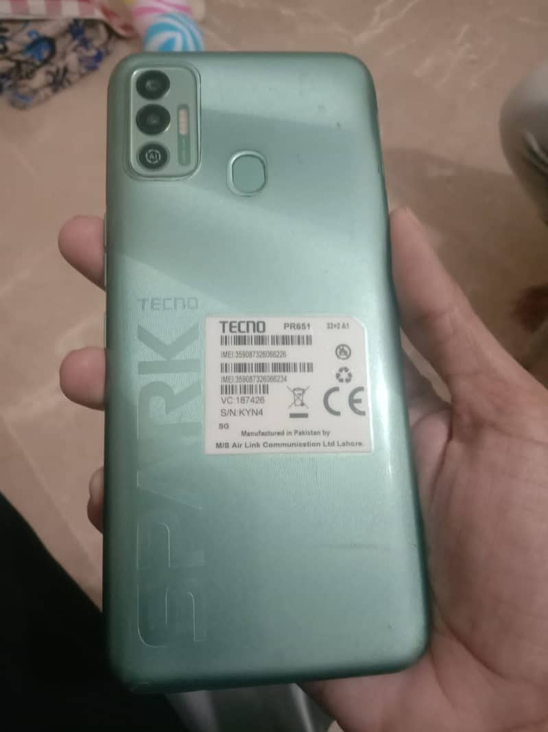 Tecno spark 7  2/32 with box 1