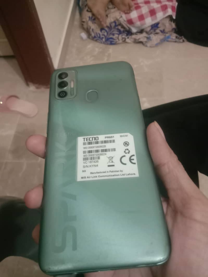 Tecno spark 7  2/32 with box 2