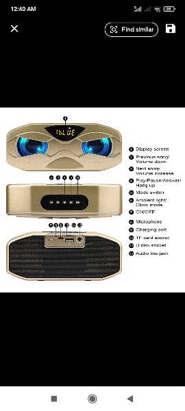 M-5 cool robot design bt speaker 1