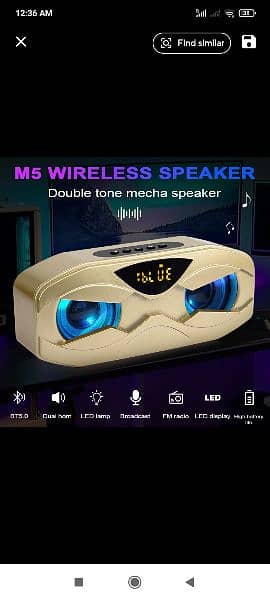 M-5 cool robot design bt speaker 3