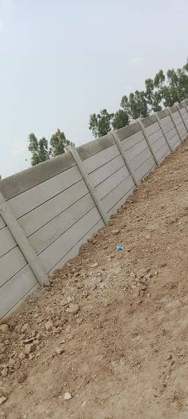 precast boundary wall/ boundary wall/Girders, slabs, control shed roof 1