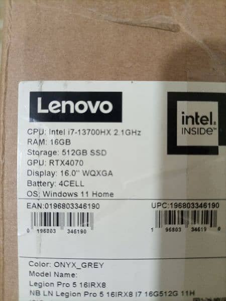 Lenovo legion pro 5 4