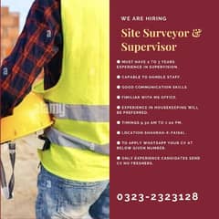 SITE SURVEYOUR & SUPERVISOR