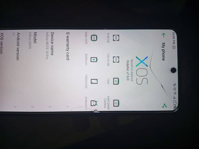 Infinix not 10 pro 8 128 5