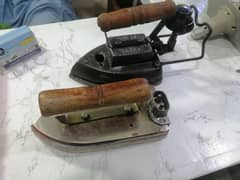 Electric iron and gas iron available