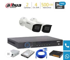 2 dahua cctv camera installation