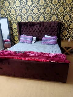 king size bed double bed with mattress