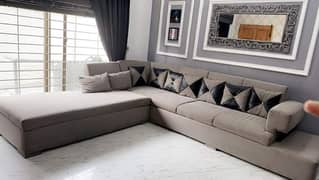 L shaped 8 seater sofa