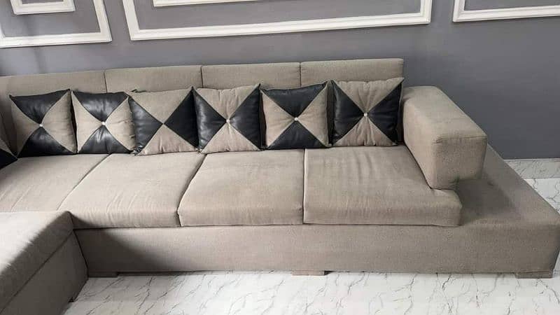 L shaped 8 seater sofa 1