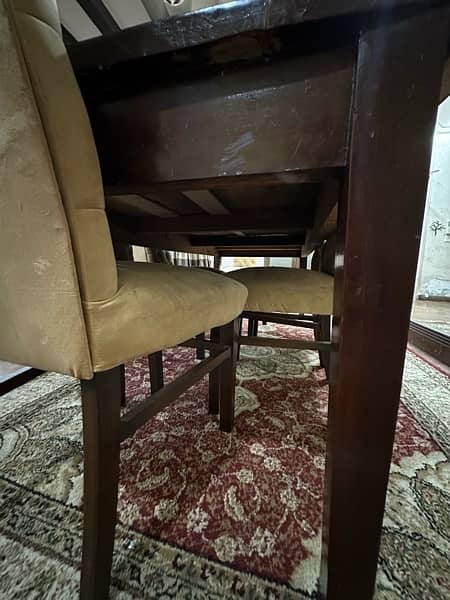 Used Solid Wood Dining Table with 8 Chairs - Excellent Condition 7