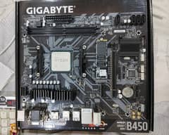 Amd ryzen 5 3600 gigabyte b450m S2H motherboard 128 nvm ssd