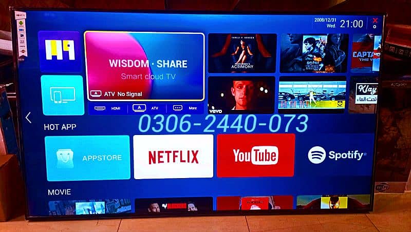 'Big Sale' Led Tv 32" 43" 48" 55" 65" 75" inches UHD Bezeless design 5