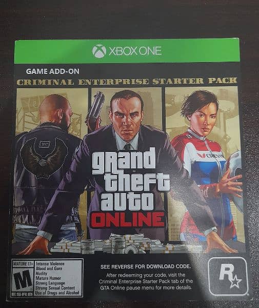 Code for Xbox one of GTA Online Criminal Enterprise Starter Pack 1