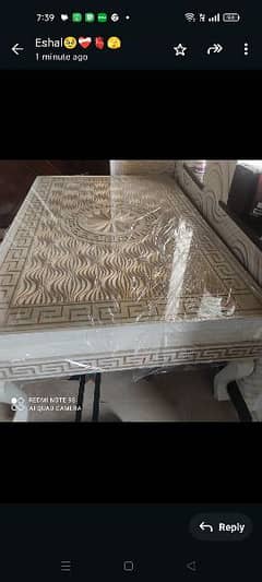 new wood carved table