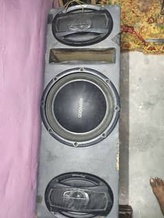 kenwood original woofer & pioneer speakers japani