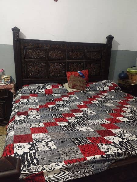 Double Bed with mattress for Sale 0